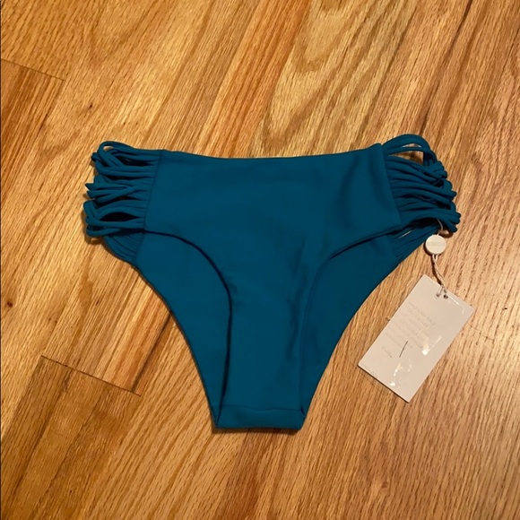 Mikoh NWT. Teal swim bottoms - Picture 1 of 3